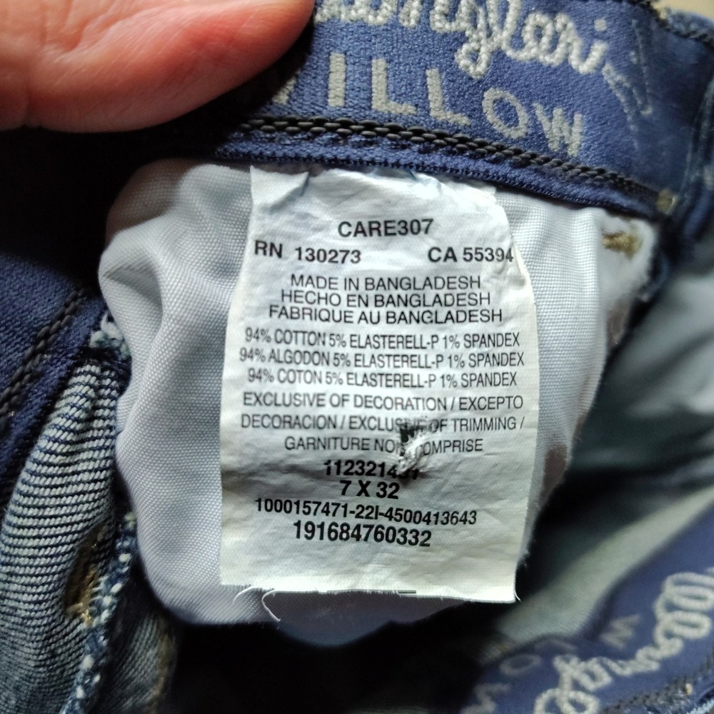 Wrangler Willow Riding Jeans Fitted Seat Higher Back Dark Wash Denim 7x32 - Picture 4 of 7
